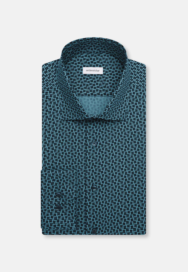 Slim Business shirt Print in Grün | Seidensticker online shop