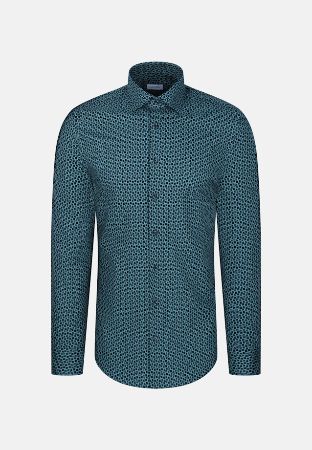 Slim Business shirt Print in Grün |  Seidensticker Onlineshop