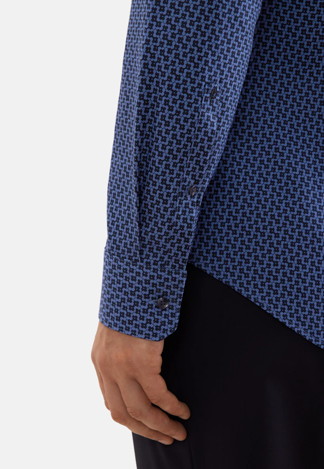 Slim Chemise d'affaires Imprimé in Bleu Moyen |  Seidensticker Onlineshop