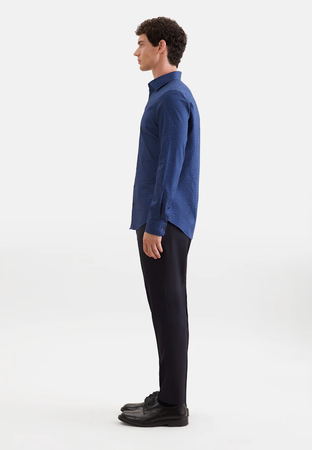 Slim Chemise d'affaires Imprimé in Bleu Moyen |  Seidensticker Onlineshop