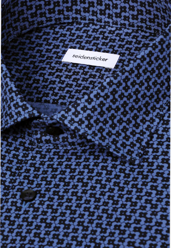 Slim Chemise d'affaires Imprimé dans Bleu Moyen | Boutique en ligne Seidensticker