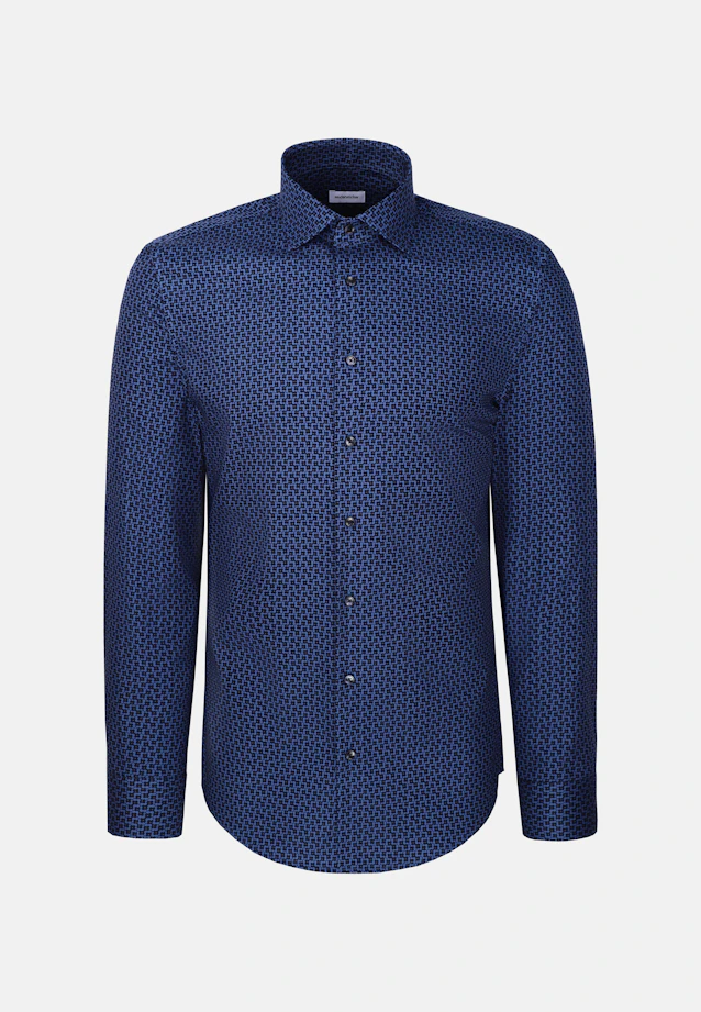 Slim Chemise d'affaires Imprimé in Bleu Moyen |  Seidensticker Onlineshop