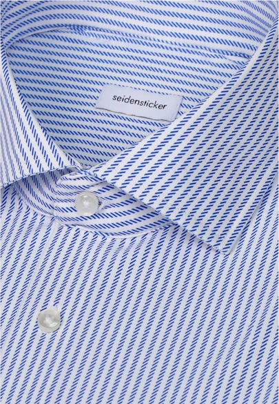 Slim Chemise Performance Imprimé in Bleu Moyen | Seidensticker Onlineshop