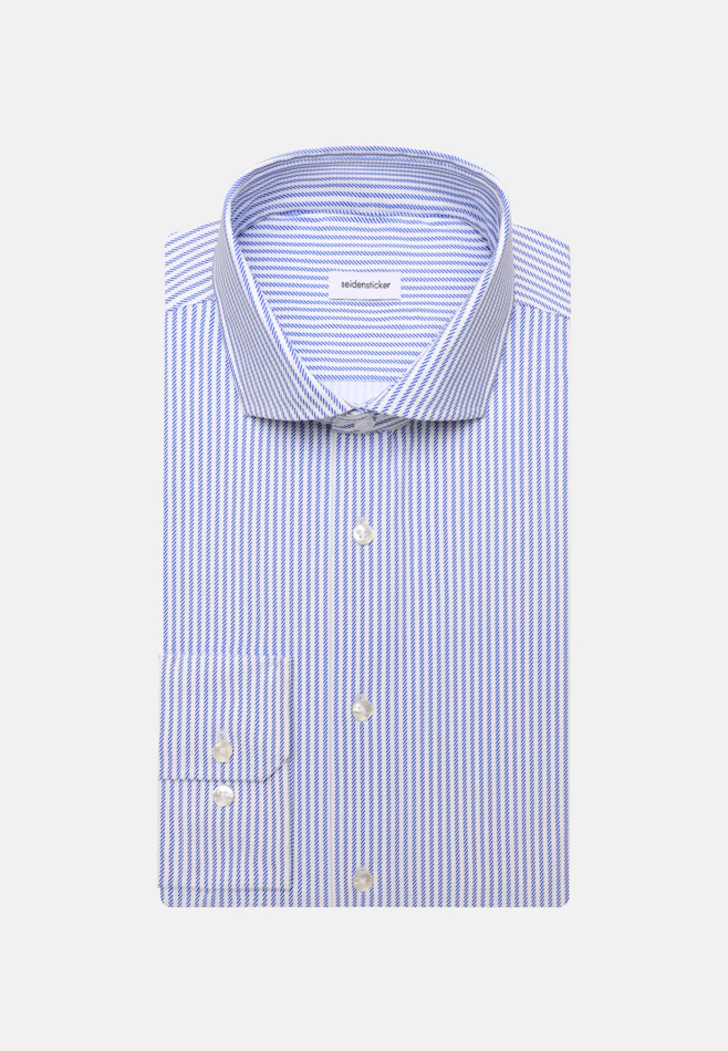 Slim Performance shirt Print in Mittelblau | Seidensticker online shop