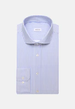 Slim Performance shirt Print in Mittelblau |  Seidensticker Onlineshop