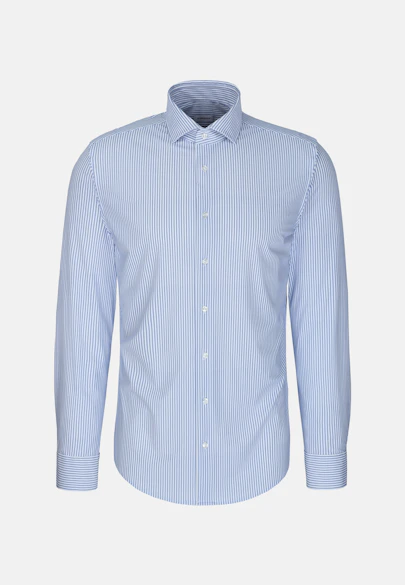 Slim Chemise Performance Imprimé in Bleu Moyen | Seidensticker Onlineshop