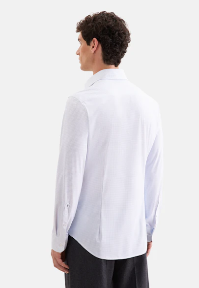 Slim Chemise Performance Imprimé in Bleu Clair |  Seidensticker Onlineshop