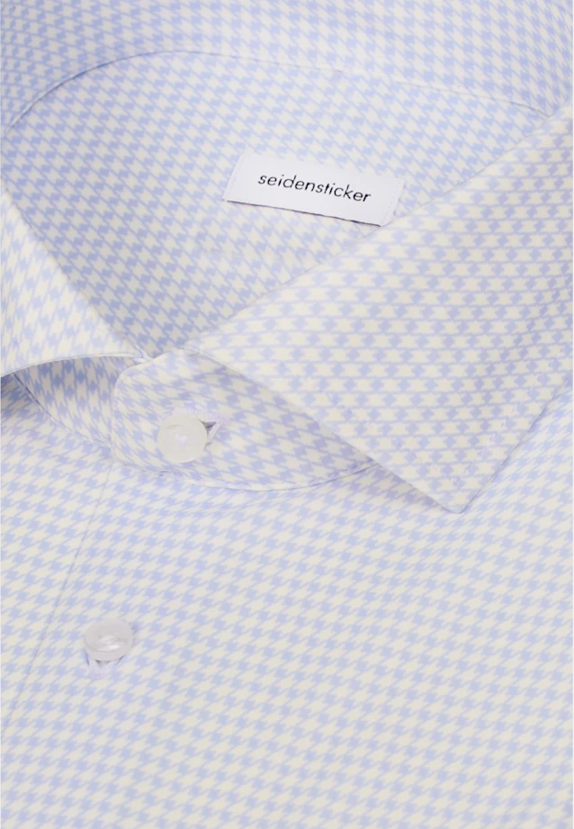 Slim Chemise Performance Imprimé in Bleu Clair |  Seidensticker Onlineshop