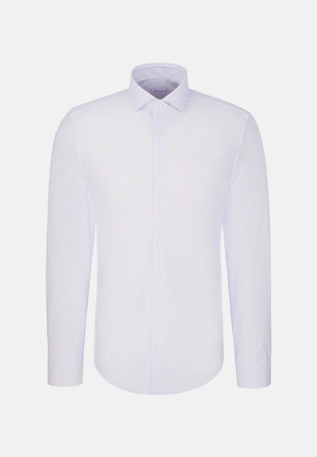 Slim Chemise Performance Imprimé in Bleu Clair |  Seidensticker Onlineshop