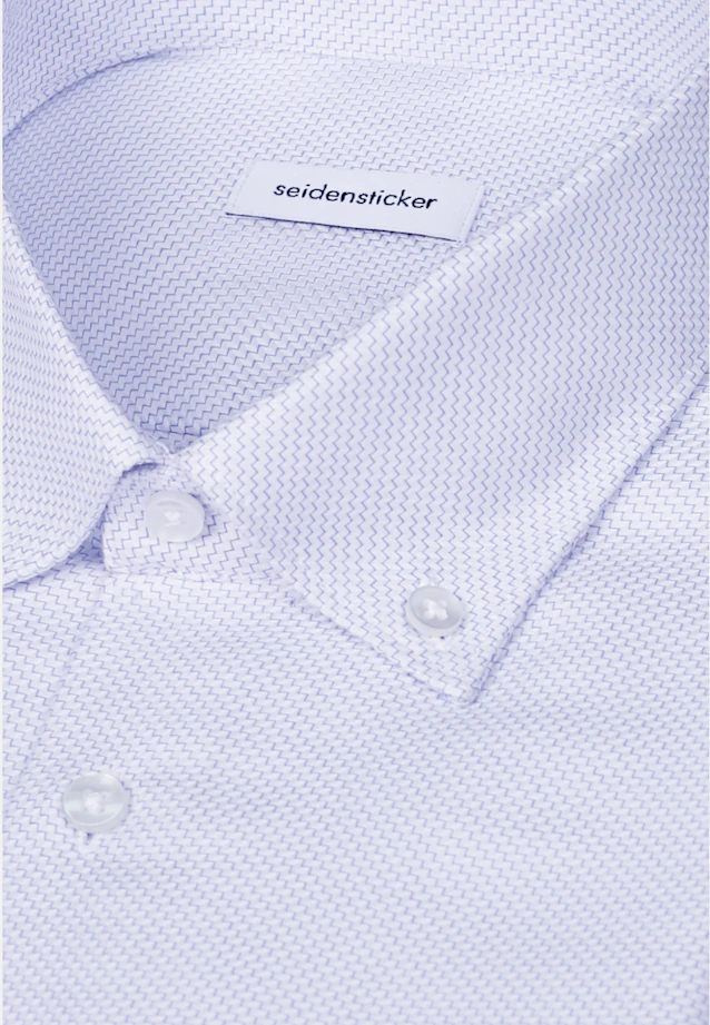 Regular Business Hemd Struktur in Mittelblau |  Seidensticker Onlineshop