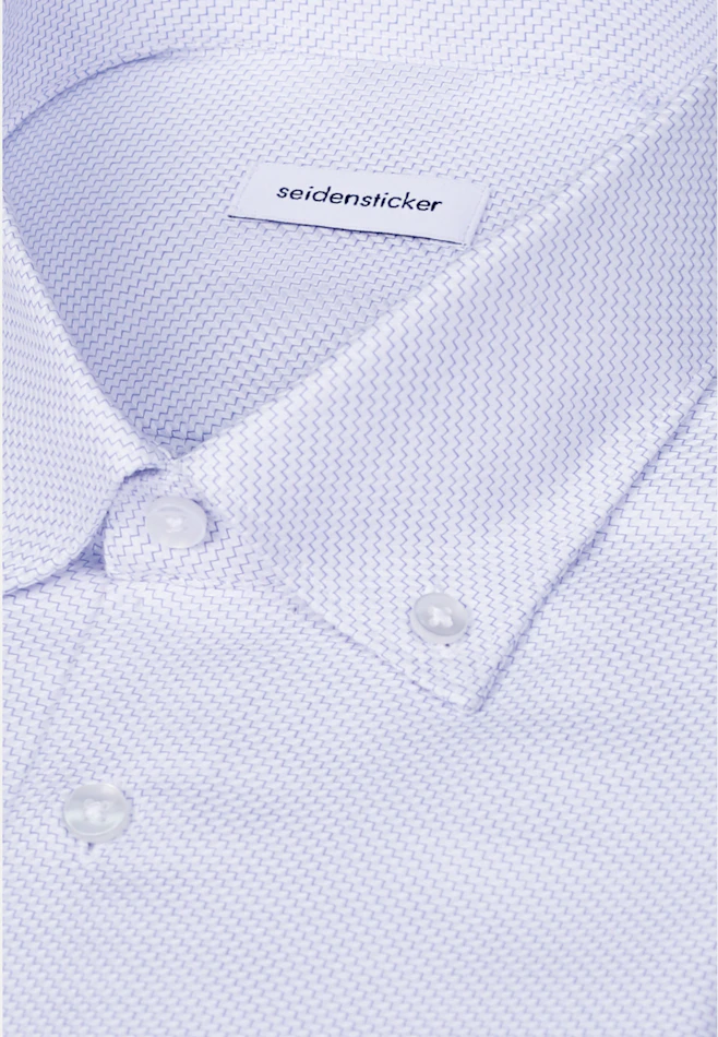 Regular Business Hemd Struktur in Mittelblau | Seidensticker Onlineshop