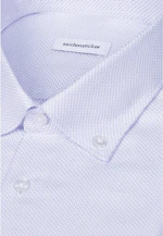 Regular Business Hemd Struktur in Mittelblau |  Seidensticker Onlineshop