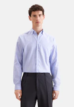 Regular Business shirt Stripes in Mittelblau |  Seidensticker Onlineshop