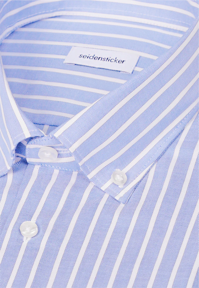 Regular Business shirt Stripes in Mittelblau |  Seidensticker Onlineshop