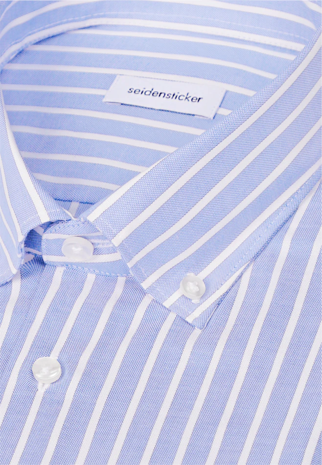 Regular Business shirt Stripes in Mittelblau | Seidensticker online shop