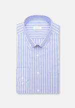 Regular Business shirt Stripes in Mittelblau |  Seidensticker Onlineshop