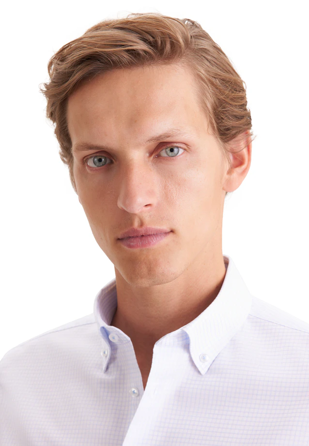 Slim Business Hemd Karo in Hellblau |  Seidensticker Onlineshop