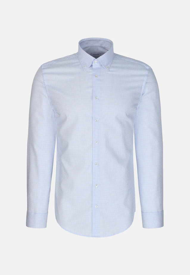 Slim Business shirt Check in Hellblau |  Seidensticker Onlineshop