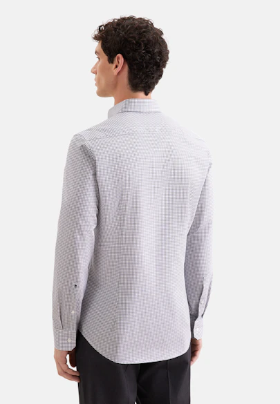 Slim Business shirt Check in Dunkelblau |  Seidensticker Onlineshop