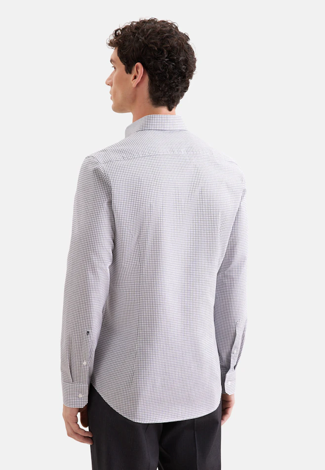 Slim Business shirt Check in Dunkelblau | Seidensticker online shop
