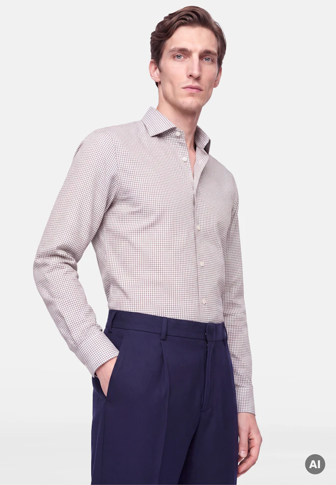 Slim Business shirt Check in Rot | Seidensticker online shop