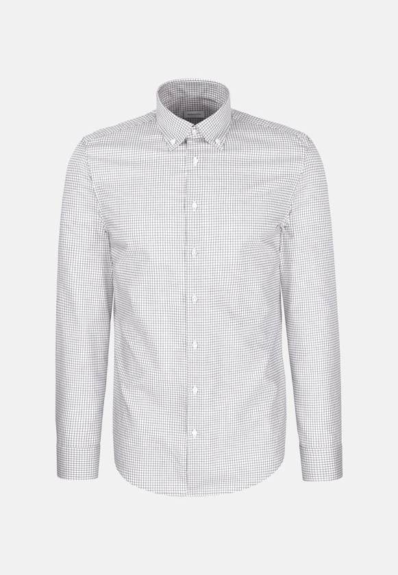 Slim Business shirt Check in Grün |  Seidensticker Onlineshop
