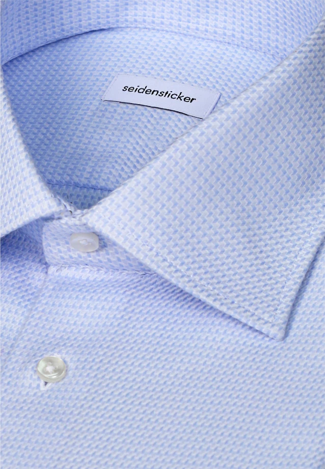 Slim Business Hemd Struktur in Hellblau |  Seidensticker Onlineshop