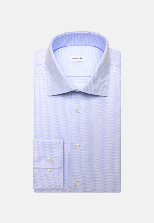 Slim Business Hemd Struktur in Hellblau |  Seidensticker Onlineshop