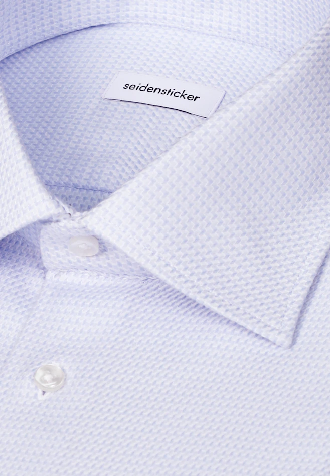 Slim Business Hemd Struktur in Hellblau | Seidensticker Onlineshop