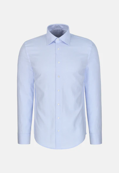 Slim Business shirt Structure in Hellblau |  Seidensticker Onlineshop