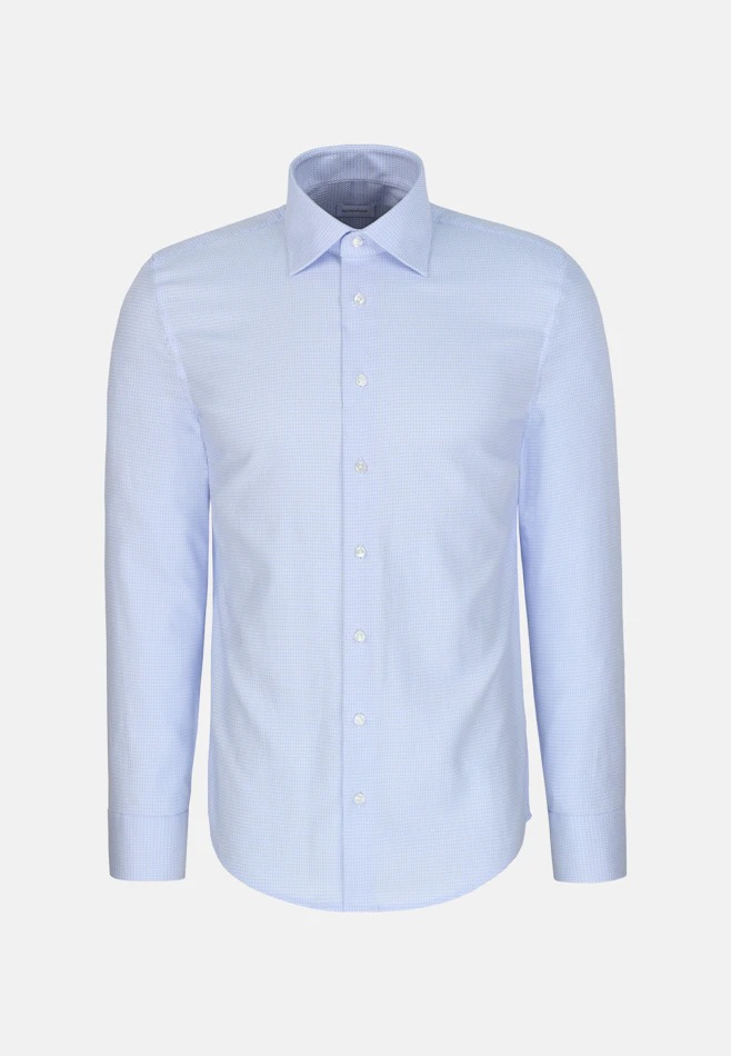 Slim Business shirt Structure in Hellblau | Seidensticker online shop