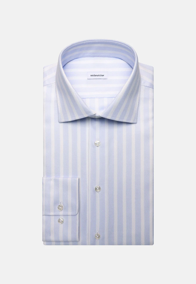 Slim Business Hemd Gestreift in Hellblau | Seidensticker Onlineshop