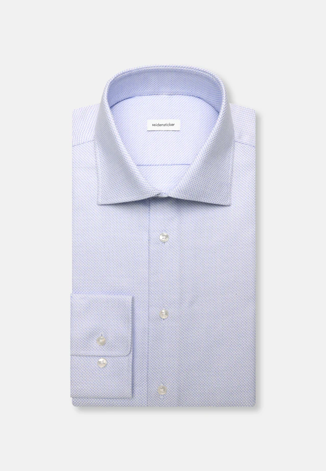 Slim Chemise d'affaires Structure in Bleu Moyen |  Seidensticker Onlineshop