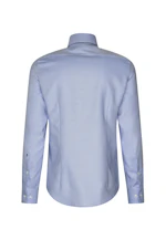 Slim Business shirt Structure in Mittelblau |  Seidensticker Onlineshop