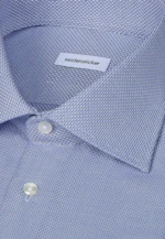 Slim Business shirt Structure in Mittelblau |  Seidensticker Onlineshop
