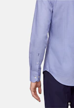 Slim Business Hemd Struktur in Mittelblau |  Seidensticker Onlineshop