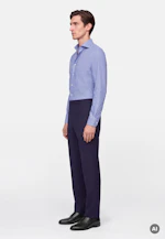 Slim Business Hemd Struktur in Mittelblau |  Seidensticker Onlineshop