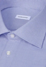 Slim Business Hemd Struktur in Mittelblau |  Seidensticker Onlineshop