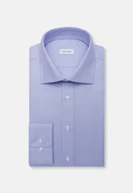 Slim Business Hemd Struktur in Mittelblau |  Seidensticker Onlineshop