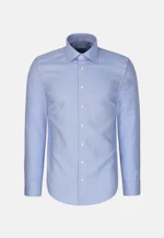 Slim Business shirt Structure in Mittelblau |  Seidensticker Onlineshop