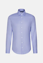 Slim Business Hemd Struktur in Mittelblau |  Seidensticker Onlineshop