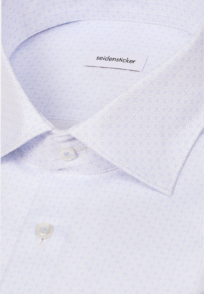 Shaped Business shirt Print in Hellblau | Seidensticker online shop