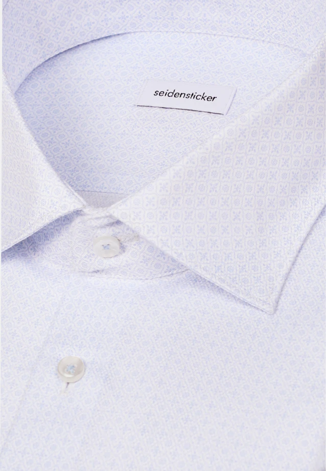 Shaped Business Hemd Druck in Hellblau |  Seidensticker Onlineshop