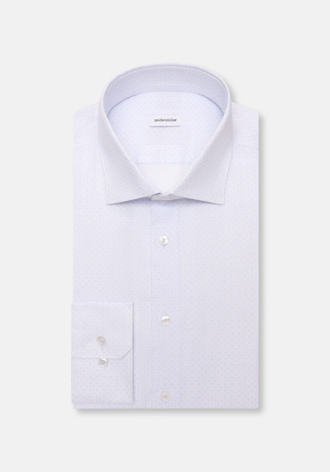 Shaped Business shirt Print in Hellblau | Seidensticker online shop