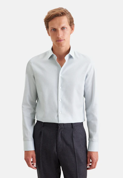Shaped Business shirt Print in Grün |  Seidensticker Onlineshop