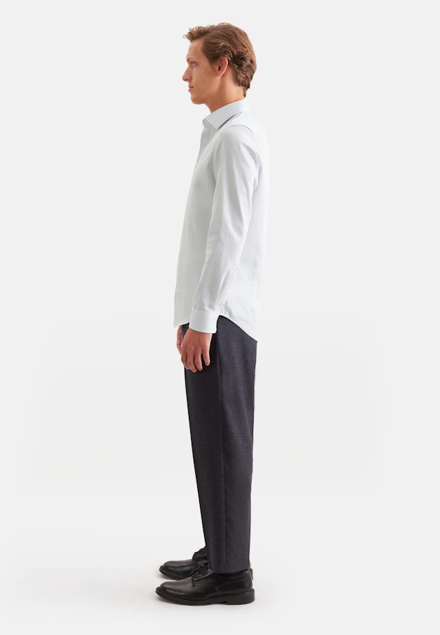 Shaped Business shirt Print in Grün |  Seidensticker Onlineshop
