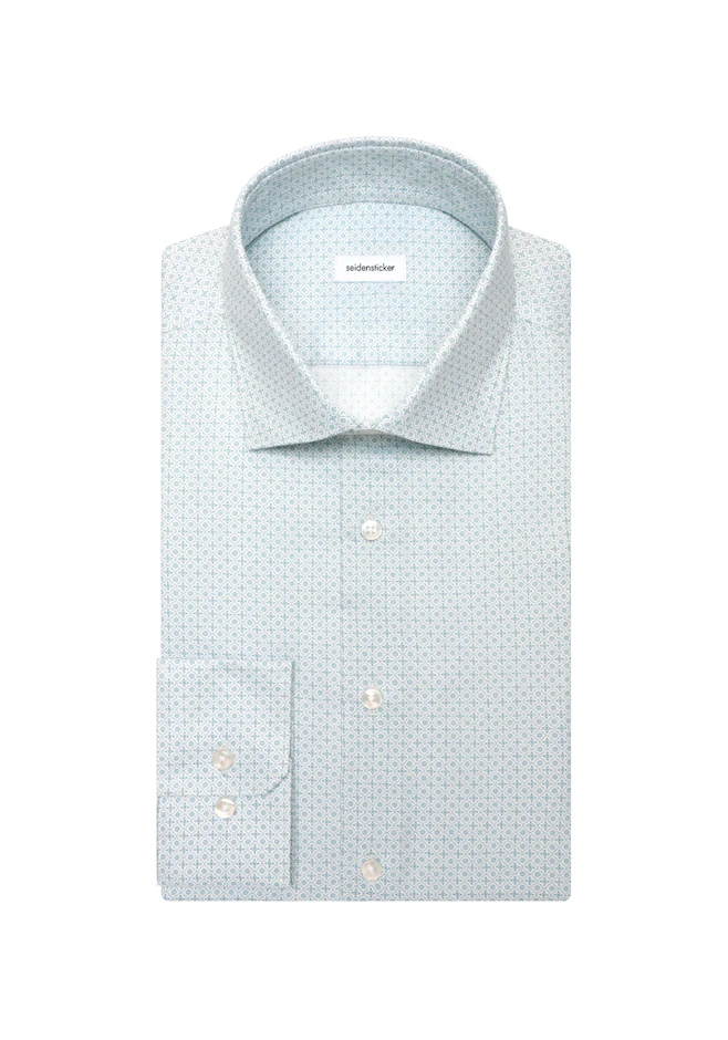 Shaped Business shirt Print in Grün | Seidensticker online shop