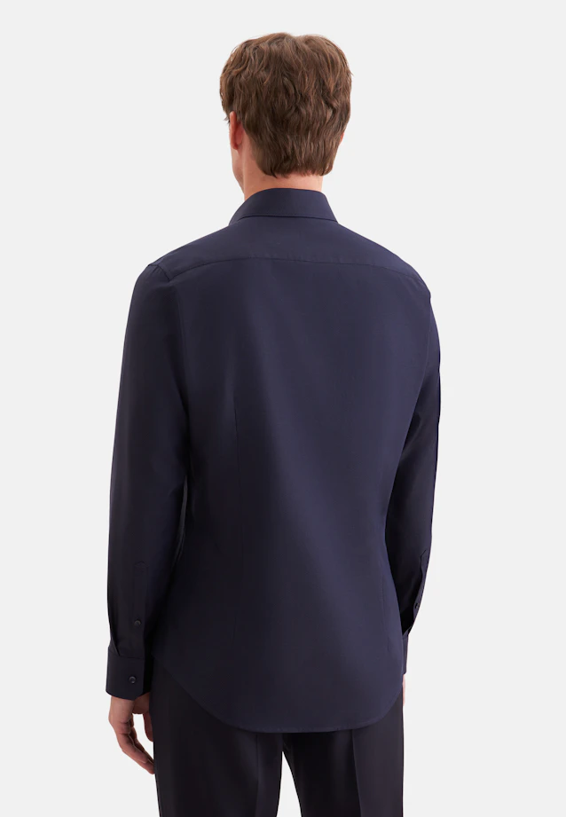 Shaped Business shirt Structure in Dunkelblau |  Seidensticker Onlineshop