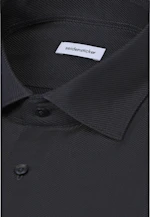 Shaped Business Hemd Struktur in Dunkelblau |  Seidensticker Onlineshop