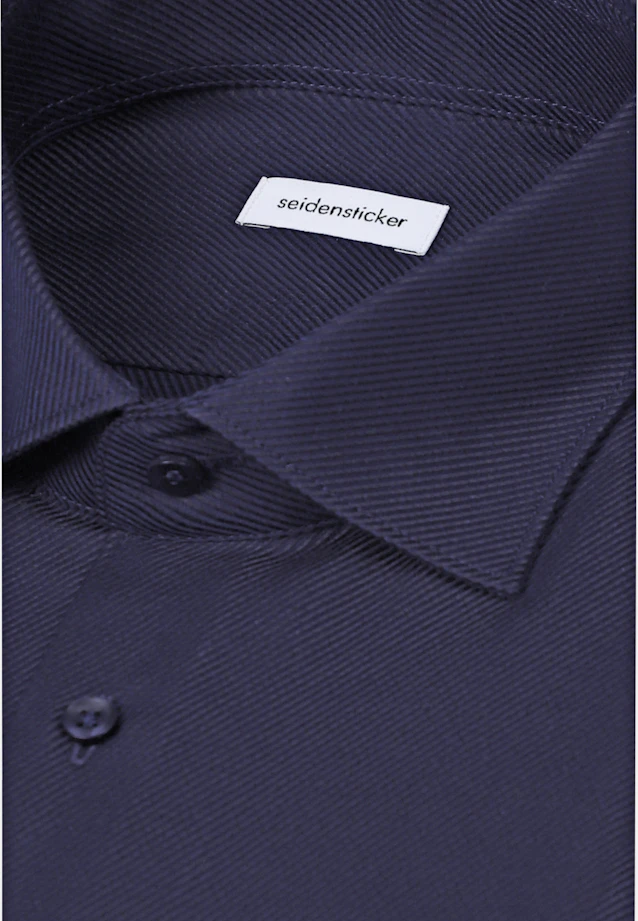 Shaped Business shirt Structure in Dunkelblau |  Seidensticker Onlineshop
